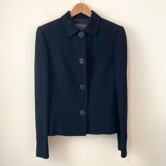 Versus Gianni Versace black blazer with line pattern - Picture 5 of 15